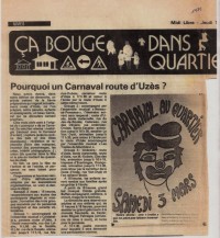Le carnaval en 1979